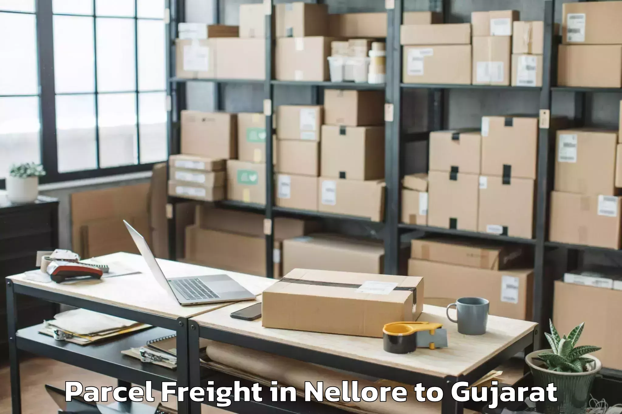 Easy Nellore to Bhilad Parcel Freight Booking